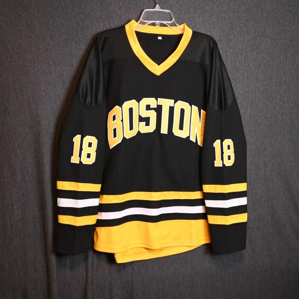 Happy Gilmore Oversized Medium Boston Hockey Jersey Embroidered Stitch Movie